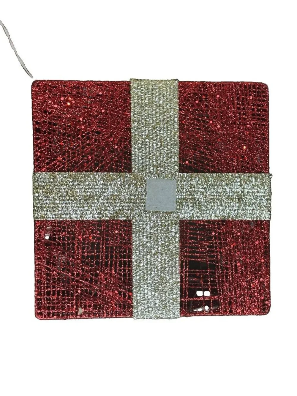 🎁 National Tree Co Pre-Lit Red Sisal Gift Boxes Set 3 Christmas Lighted Decor🎁